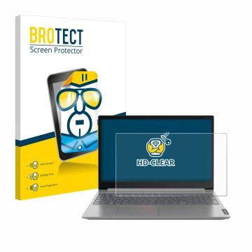 Parte frontale di una confezione del prodotto con il logo del marchio BROTECT. Accanto è raffigurato il dispositivo Lenovo Thi