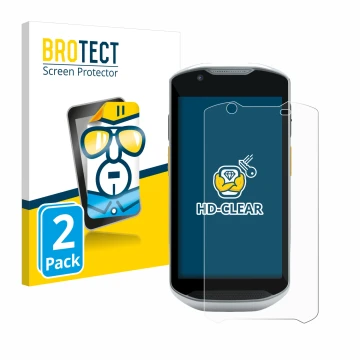 Parte frontale di una confezione del prodotto con il logo del marchio BROTECT. Accanto è raffigurato il dispositivo Zebra TC57