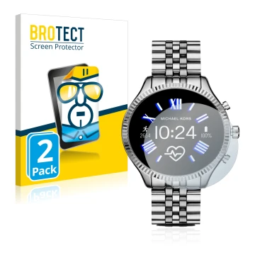 Parte frontale di una confezione del prodotto con il logo del marchio BROTECT. Accanto è raffigurato il dispositivo Michael Ko