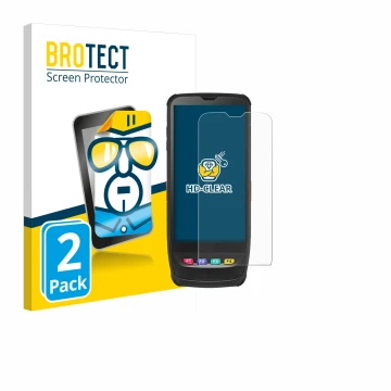 Parte frontale di una confezione del prodotto con il logo del marchio BROTECT. Accanto è raffigurato il dispositivo Casio IT-G