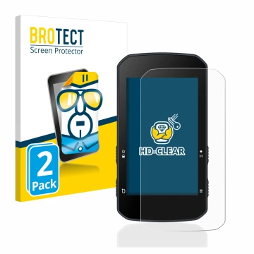 Parte frontale di una confezione del prodotto con il logo del marchio BROTECT. Accanto è raffigurato il dispositivo Bryton Rid