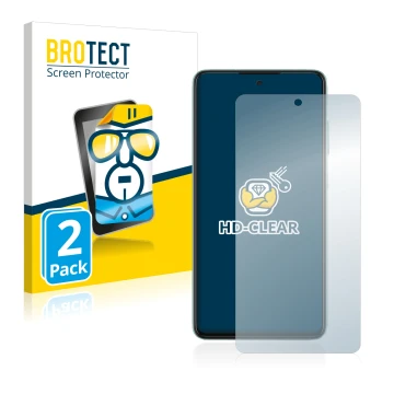 Parte frontale di una confezione del prodotto con il logo del marchio BROTECT. Accanto è raffigurato il dispositivo Samsung Ga