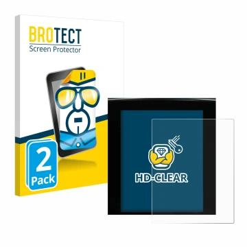 Parte frontale di una confezione del prodotto con il logo del marchio BROTECT. Accanto è raffigurato il dispositivo Renault Me