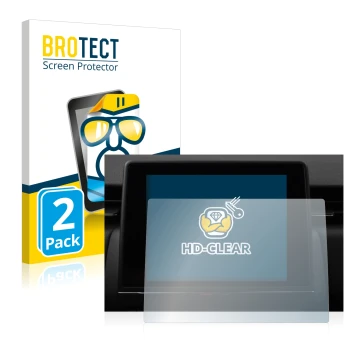 Parte frontale di una confezione del prodotto con il logo del marchio BROTECT. Accanto è raffigurato il dispositivo Renault Zo