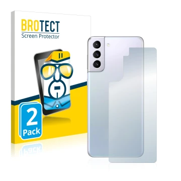 Parte frontale di una confezione del prodotto con il logo del marchio BROTECT. Accanto è raffigurato il dispositivo Samsung Ga