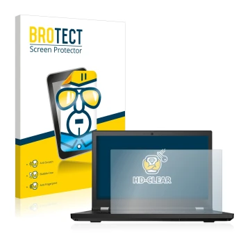 Parte frontale di una confezione del prodotto con il logo del marchio BROTECT. Accanto è raffigurato il dispositivo Lenovo Thi