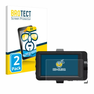 Parte frontale di una confezione del prodotto con il logo del marchio BROTECT. Accanto è raffigurato il dispositivo Sony FX6 c