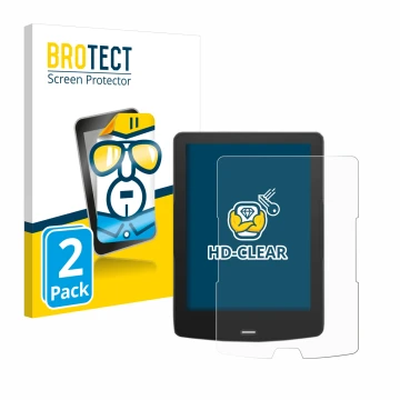 Parte frontale di una confezione del prodotto con il logo del marchio BROTECT. Accanto è raffigurato il dispositivo inkBOOK Ca