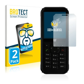 Parte frontale di una confezione del prodotto con il logo del marchio BROTECT. Accanto è raffigurato il dispositivo Caterpilla