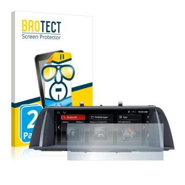 Parte frontale di una confezione del prodotto con il logo del marchio BROTECT. Accanto è raffigurato il dispositivo BMW 5 F10 