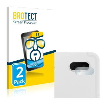 Parte frontale di una confezione del prodotto con il logo del marchio BROTECT. Accanto è raffigurato il dispositivo Samsung Ga