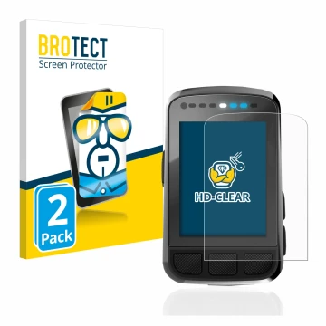 Parte frontale di una confezione del prodotto con il logo del marchio BROTECT. Accanto è raffigurato il dispositivo Wahoo Elem