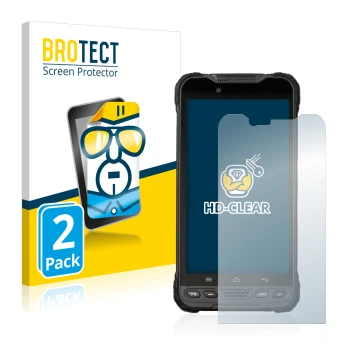 Parte frontale di una confezione del prodotto con il logo del marchio BROTECT. Accanto è raffigurato il dispositivo UniStrong 