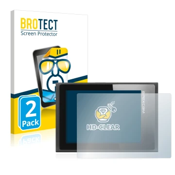 Parte frontale di una confezione del prodotto con il logo del marchio BROTECT. Accanto è raffigurato il dispositivo Apexcam ‎M