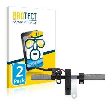 Parte frontale di una confezione del prodotto con il logo del marchio BROTECT. Accanto è raffigurato il dispositivo Xiaomi Mi 