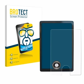 Parte frontale di una confezione del prodotto con il logo del marchio BROTECT. Accanto è raffigurato il dispositivo Ford Musta