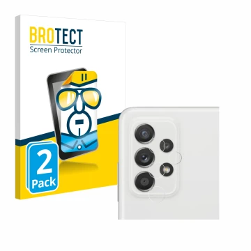 Parte frontale di una confezione del prodotto con il logo del marchio BROTECT. Accanto è raffigurato il dispositivo Samsung Ga