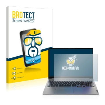 Parte frontale di una confezione del prodotto con il logo del marchio BROTECT. Accanto è raffigurato il dispositivo Lenovo Ide