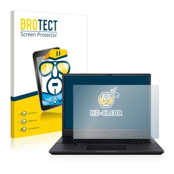 Parte frontale di una confezione del prodotto con il logo del marchio BROTECT. Accanto è raffigurato il dispositivo ASUS ProAr