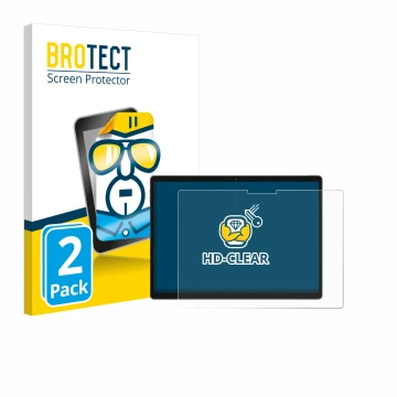 Parte frontale di una confezione del prodotto con il logo del marchio BROTECT. Accanto è raffigurato il dispositivo Dell Latit