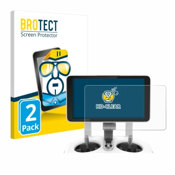 Parte frontale di una confezione del prodotto con il logo del marchio BROTECT. Accanto è raffigurato il dispositivo DJI Phanto