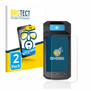 Parte frontale di una confezione del prodotto con il logo del marchio BROTECT. Accanto è raffigurato il dispositivo Accu-Chek 