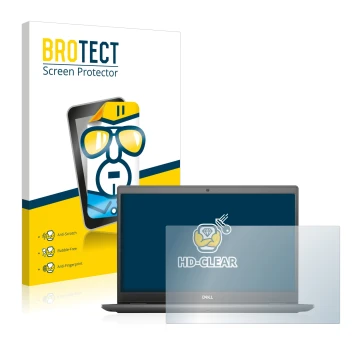 Parte frontale di una confezione del prodotto con il logo del marchio BROTECT. Accanto è raffigurato il dispositivo Dell Latit