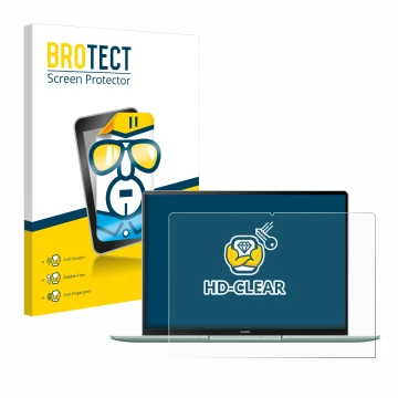 Parte frontale di una confezione del prodotto con il logo del marchio BROTECT. Accanto è raffigurato il dispositivo Huawei Mat