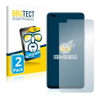Parte frontale di una confezione del prodotto con il logo del marchio BROTECT. Accanto è raffigurato il dispositivo Honor 50 L
