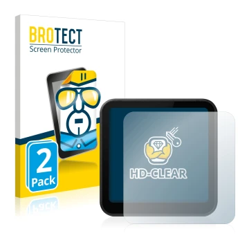 Parte frontale di una confezione del prodotto con il logo del marchio BROTECT. Accanto è raffigurato il dispositivo DJI Action