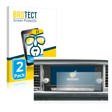 Parte frontale di una confezione del prodotto con il logo del marchio BROTECT. Accanto è raffigurato il dispositivo Seat Ateca