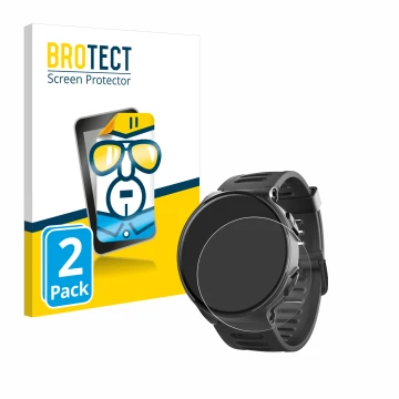 Parte frontale di una confezione del prodotto con il logo del marchio BROTECT. Accanto è raffigurato il dispositivo Kiprun 500
