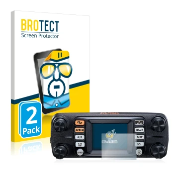 Parte frontale di una confezione del prodotto con il logo del marchio BROTECT. Accanto è raffigurato il dispositivo Yaesu FTM-
