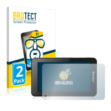 Parte frontale di una confezione del prodotto con il logo del marchio BROTECT. Accanto è raffigurato il dispositivo Desview R6