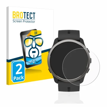 Parte frontale di una confezione del prodotto con il logo del marchio BROTECT. Accanto è raffigurato il dispositivo Suunto 5 P