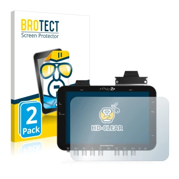 Parte frontale di una confezione del prodotto con il logo del marchio BROTECT. Accanto è raffigurato il dispositivo Convergent