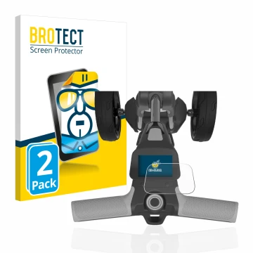 Parte frontale di una confezione del prodotto con il logo del marchio BROTECT. Accanto è raffigurato il dispositivo PowaKaddy 