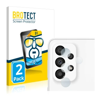 Parte frontale di una confezione del prodotto con il logo del marchio BROTECT. Accanto è raffigurato il dispositivo Samsung Ga