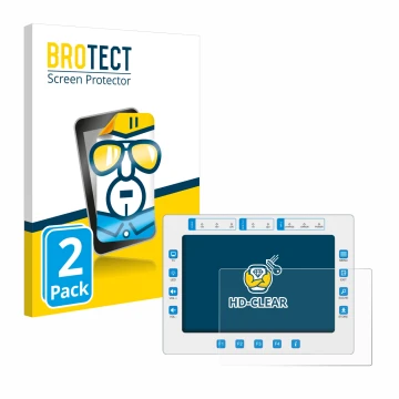 Parte frontale di una confezione del prodotto con il logo del marchio BROTECT. Accanto è raffigurato il dispositivo Megasat HD