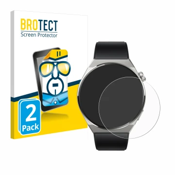 Parte frontale di una confezione del prodotto con il logo del marchio BROTECT. Accanto è raffigurato il dispositivo Huawei Wat