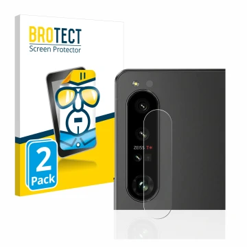 Parte frontale di una confezione del prodotto con il logo del marchio BROTECT. Accanto è raffigurato il dispositivo Sony Xperi