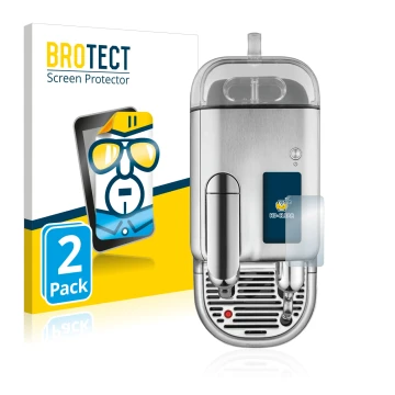 Parte frontale di una confezione del prodotto con il logo del marchio BROTECT. Accanto è raffigurato il dispositivo Sage Nespr