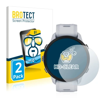 Parte frontale di una confezione del prodotto con il logo del marchio BROTECT. Accanto è raffigurato il dispositivo Garmin For