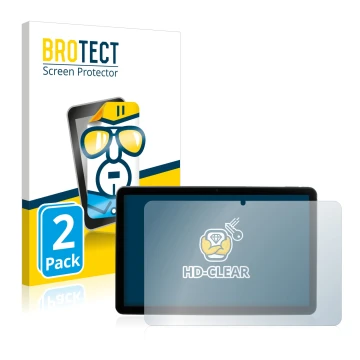 Parte frontale di una confezione del prodotto con il logo del marchio BROTECT. Accanto è raffigurato il dispositivo MEDION Lif
