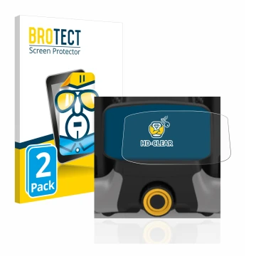 Parte frontale di una confezione del prodotto con il logo del marchio BROTECT. Accanto è raffigurato il dispositivo PowaKaddy 