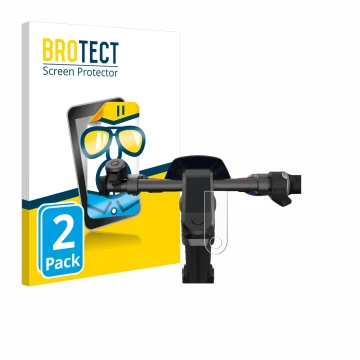 Parte frontale di una confezione del prodotto con il logo del marchio BROTECT. Accanto è raffigurato il dispositivo NIU KQi3 P