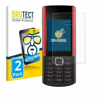 Parte frontale di una confezione del prodotto con il logo del marchio BROTECT. Accanto è raffigurato il dispositivo Nokia 5710