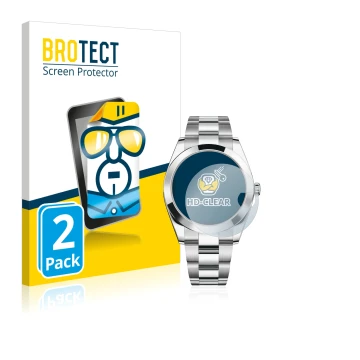 Parte frontale di una confezione del prodotto con il logo del marchio BROTECT. Accanto è raffigurato il dispositivo Rolex Date