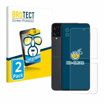 Parte frontale di una confezione del prodotto con il logo del marchio BROTECT. Accanto è raffigurato il dispositivo Samsung Ga