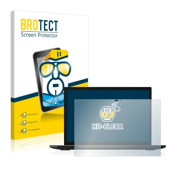 Parte frontale di una confezione del prodotto con il logo del marchio BROTECT. Accanto è raffigurato il dispositivo Lenovo Thi
